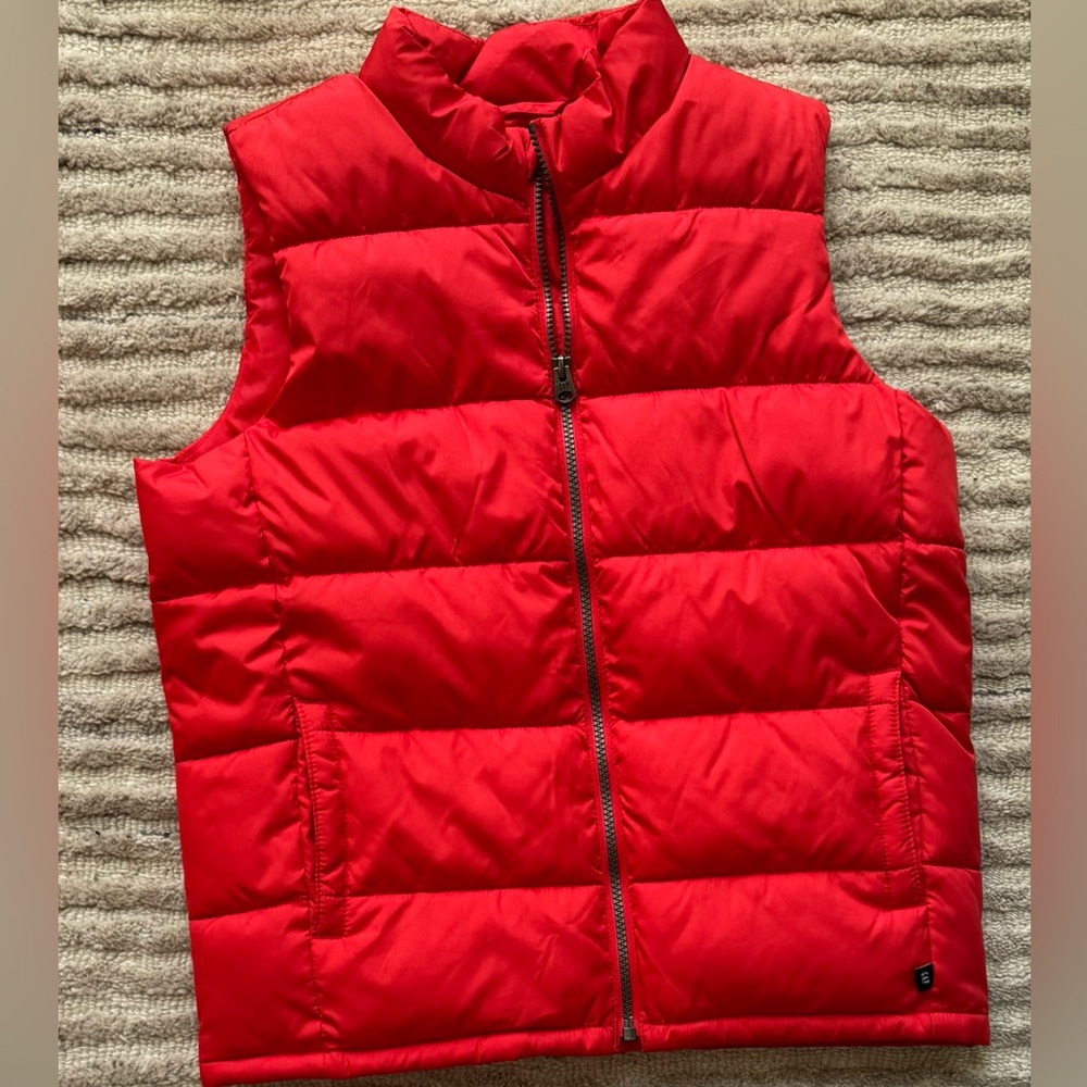 Kids Red Puffer Vest